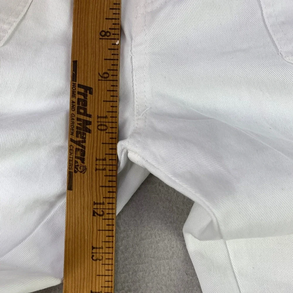 Zara Cargo Pants Women 4 White Straight Leg Utility Pockets High Rise Loose Fit